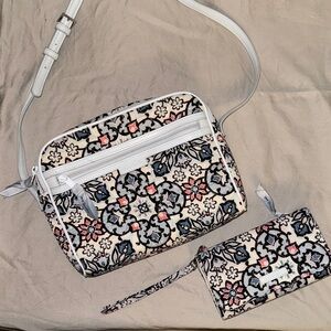 Vera Bradley Purse and Protected by RFID Wallet